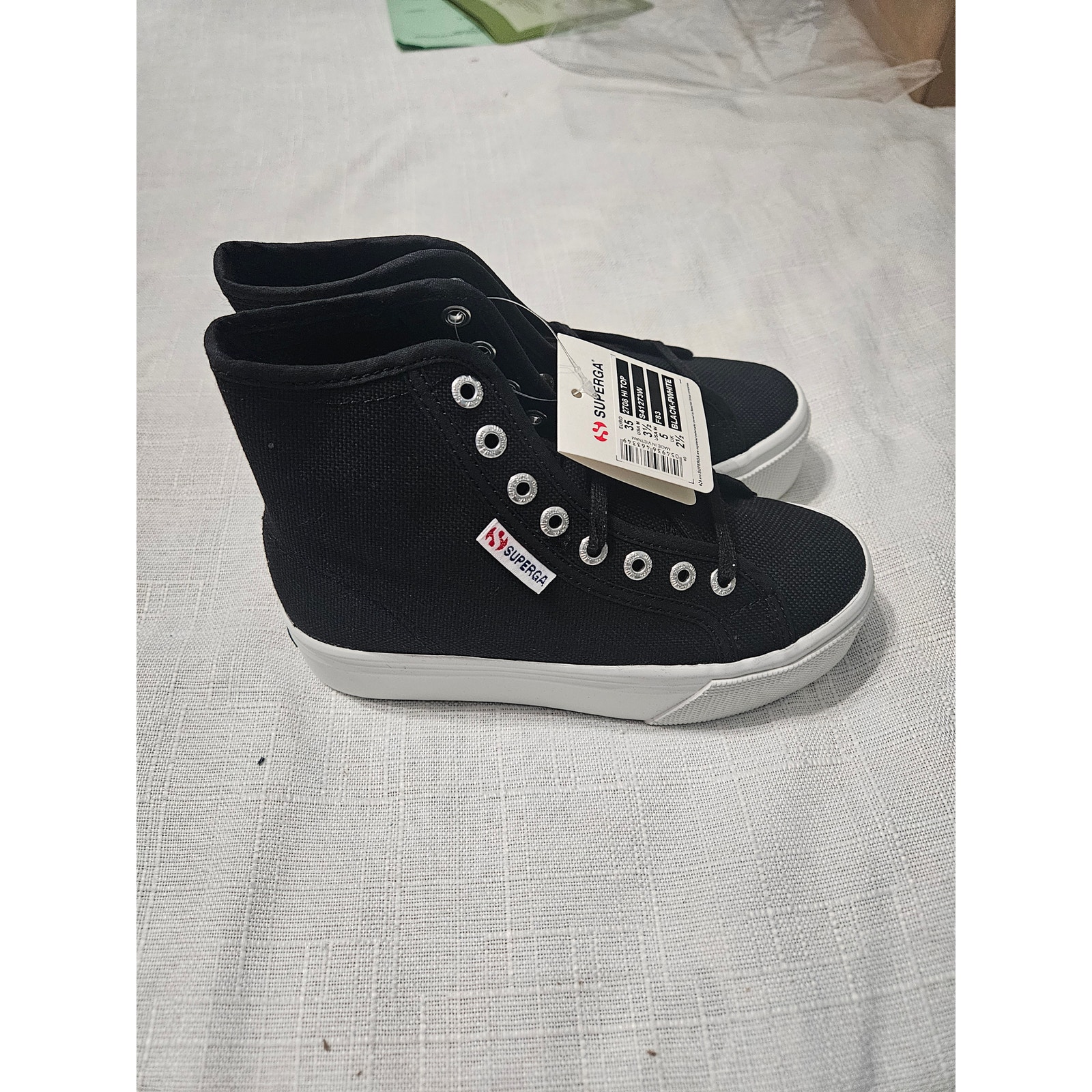Superga Womens 2708 Hi Tops Black Size 5 — image 4 of 8